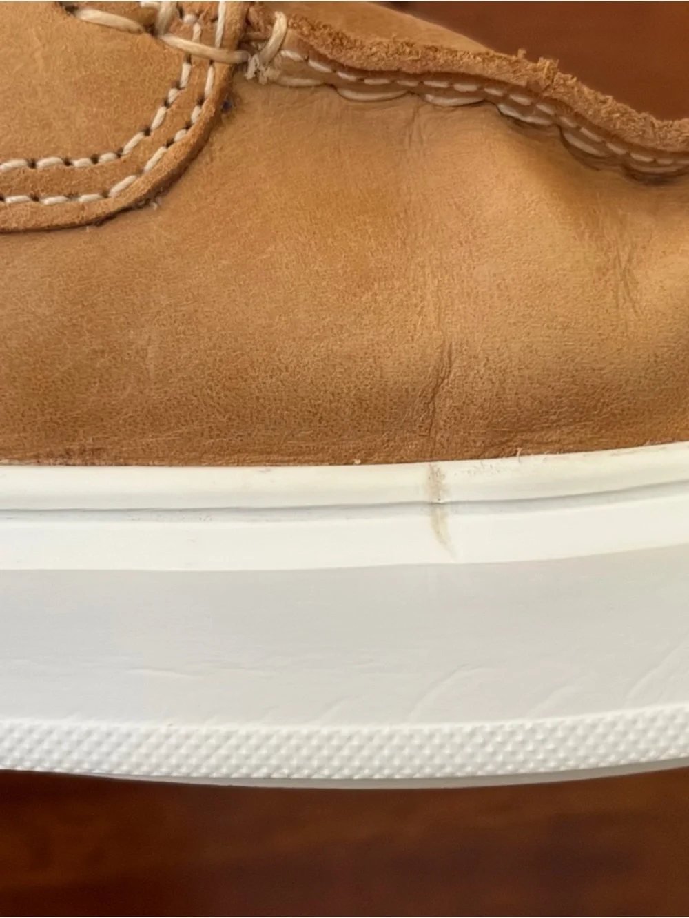 Steve Madden Tan Parnel Leather Boat Shoe‎